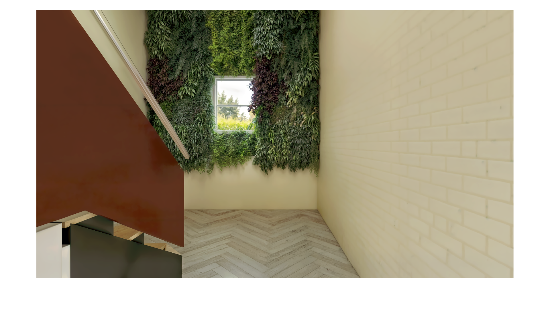 Stairwell Plant Wall